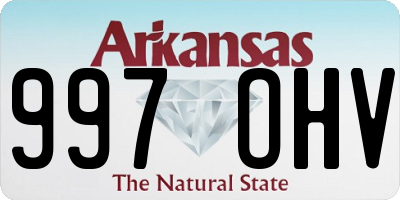 AR license plate 997OHV