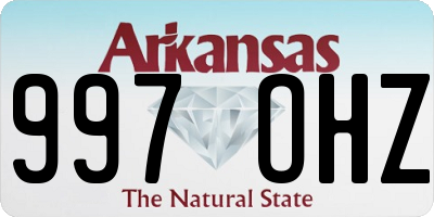 AR license plate 997OHZ