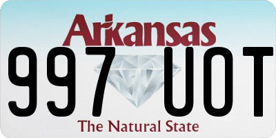 AR license plate 997UOT