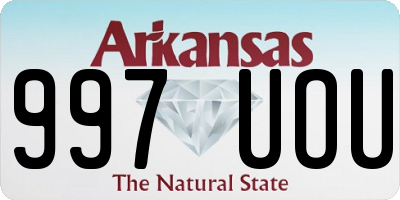 AR license plate 997UOU