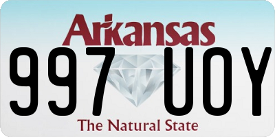 AR license plate 997UOY