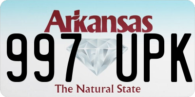 AR license plate 997UPK