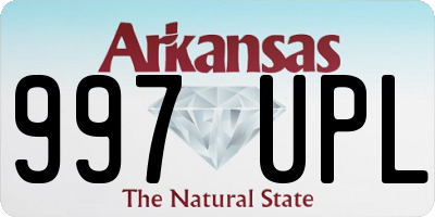 AR license plate 997UPL
