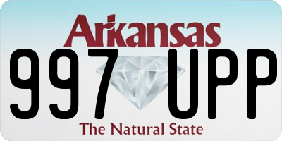 AR license plate 997UPP