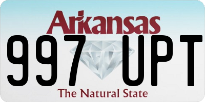 AR license plate 997UPT