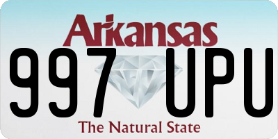 AR license plate 997UPU