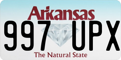 AR license plate 997UPX
