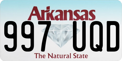 AR license plate 997UQD