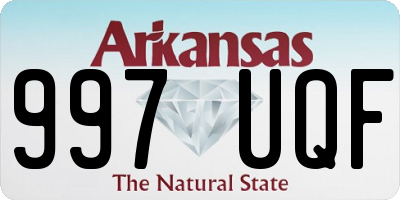 AR license plate 997UQF