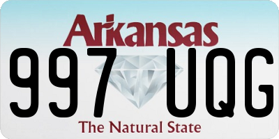 AR license plate 997UQG
