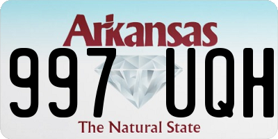 AR license plate 997UQH