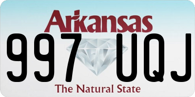 AR license plate 997UQJ