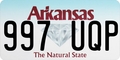 AR license plate 997UQP