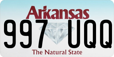 AR license plate 997UQQ