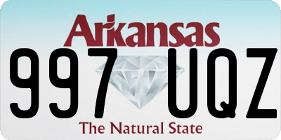 AR license plate 997UQZ