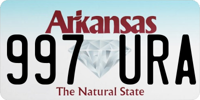 AR license plate 997URA