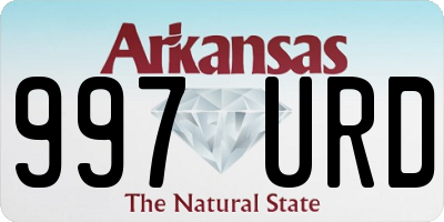 AR license plate 997URD