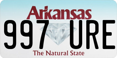 AR license plate 997URE