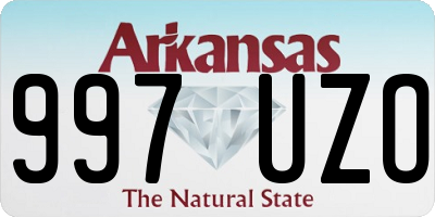 AR license plate 997UZO