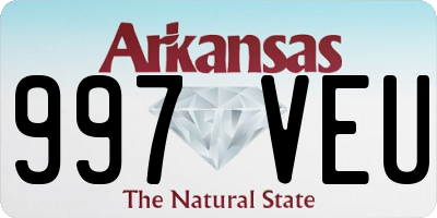 AR license plate 997VEU