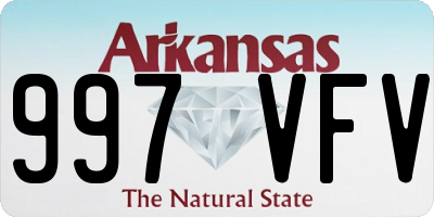 AR license plate 997VFV