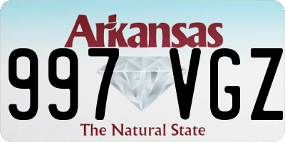 AR license plate 997VGZ