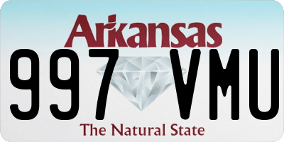 AR license plate 997VMU