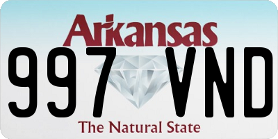 AR license plate 997VND