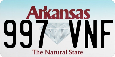 AR license plate 997VNF