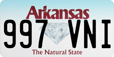 AR license plate 997VNI