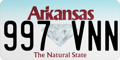 AR license plate 997VNN