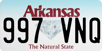 AR license plate 997VNQ