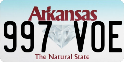 AR license plate 997VOE