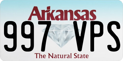 AR license plate 997VPS
