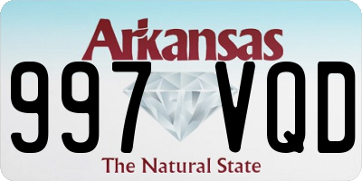 AR license plate 997VQD
