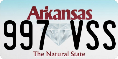 AR license plate 997VSS