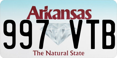 AR license plate 997VTB