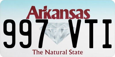 AR license plate 997VTI