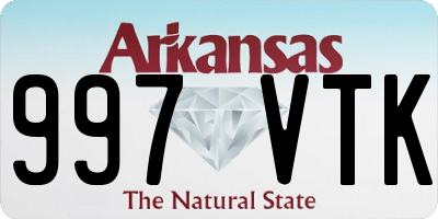 AR license plate 997VTK