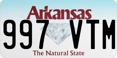 AR license plate 997VTM