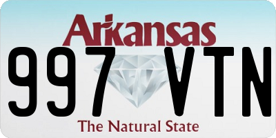 AR license plate 997VTN