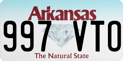 AR license plate 997VTO