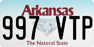 AR license plate 997VTP