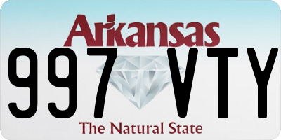 AR license plate 997VTY
