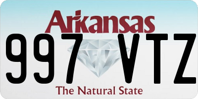 AR license plate 997VTZ