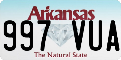 AR license plate 997VUA