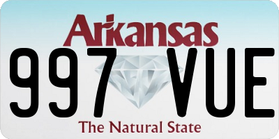 AR license plate 997VUE