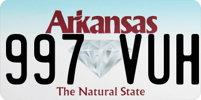 AR license plate 997VUH