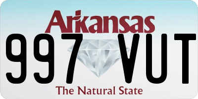 AR license plate 997VUT