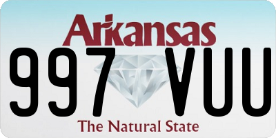 AR license plate 997VUU